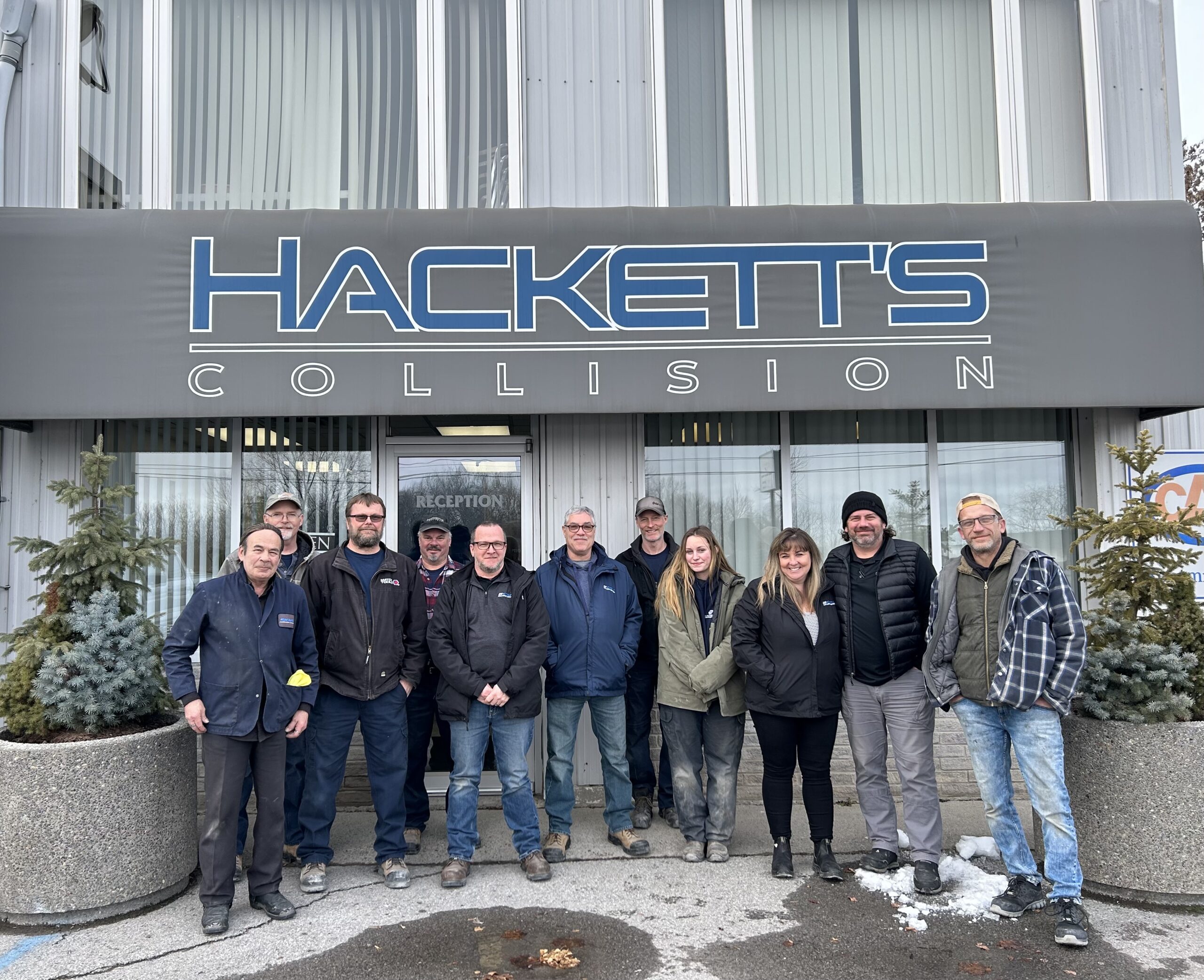 Hackett's collision team